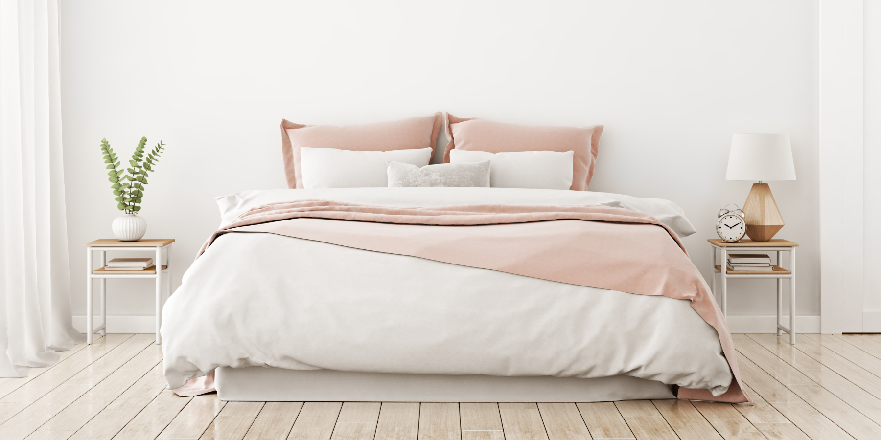 Airbnb Laundry With Pink Bedding 1800X900 (1)